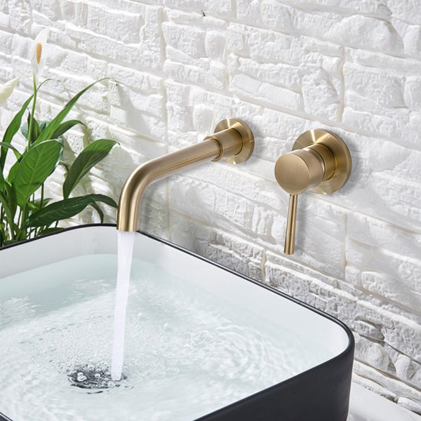 Inhouse Wall Mounted Optional Single-handle Bathroom Faucet | Wayfair